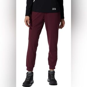 NWT Mountain Hardware Women’s Mountain Stretch UPF 50 Jogger In Cocoa Red Sz L